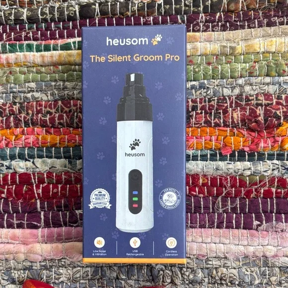 Silent Groom Pro Dog Nail Grinder - White and Black - Picture 1 of 3